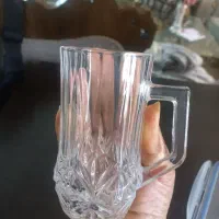 دودست استکان اصل فرانسه باکارتن کاملا تمیز وبراق