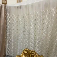 پرده گیپور به همراه والان مخمل|پرده، رانر، رومیزی|تهران, نارمک|دیوار