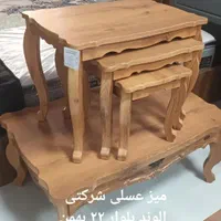 میز جلو مبلی و عسلی ۴ تکه مدل پیچک|جاکفشی، کمد، دراور|الوند, |دیوار