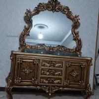 اینه کنسول تمام چوب راش