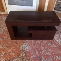 میز تلویزیون چوبی در حد نو قهوه ای پررنگ|میز تلویزیون|قم, پردیسان|دیوار