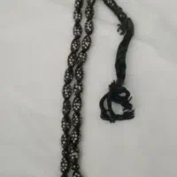 تسبیح یسر قدیمی نقره کوب ۳۳ تایی عتیقه