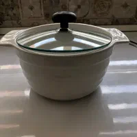 قابلمه سرامیکی با در شیشه ای