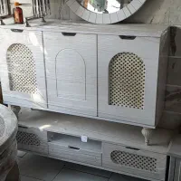 فروش استثنایی آینه کنسول میز تیوی|بوفه، ویترین، کنسول|کرج, احدآباد|دیوار