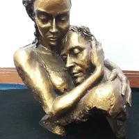 مجسمه ی پلی استر زن و مرد