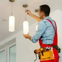 نصب لوستر پرده آینه لامپ ولاینرنور رگال قفسه