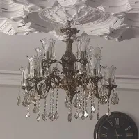 چهار عدد لوستر کلاسیک برنز