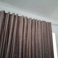 پرده پانچ رنگ طوسی تیره