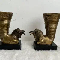 مجسمه جام شیر برنز برنزی آنتیک قدیمی|مجسمه، تندیس، ماکت|تهران, دریا|دیوار