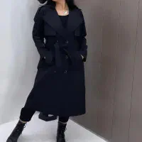 کت چرم چرمی بلند و بارانی مشکی بلند|لباس|رشت, نیکمرام|دیوار