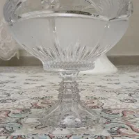 ظرف پایه دار کریستال میوه خوری