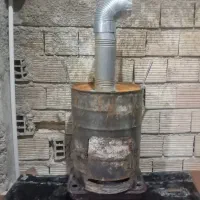 بخاری هیزمی قابل جابجایی بزرگ