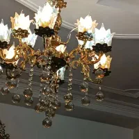 لوستر بزنج ۶شلخه ۱۲شعله|لوستر و چراغ آویز|شهریار, شهرک امیریه|دیوار