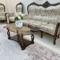 مبل ۹ نفره،ناهار خوری ۸ نفره،بوفه،آینه و شمعدان