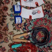 باند بوکس و قوزک بند و ۲ عدد طناب
