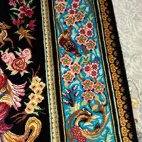 قالی دستبافت تمام ابریشم|فرش|قم, علی آباد سعدگان|دیوار