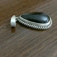 گردنی نقره باسنگ اونیکس دستبند نقره