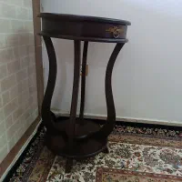 میز تلفن چوبی