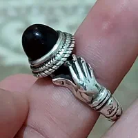 انگشتر نقره کهنه ممی سعادت