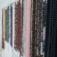 ریسه سنگهای قیمتی،مروارید/آمیتیست/سیترین/رودراکشا