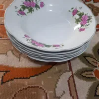 بشقاب چینی گل سرخ نو|ظروف سرو و پذیرایی|خوی, |دیوار