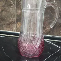 ۲دست جام رنگی ترک با پارچ امپراتوررنگی تراش فرانسه|ظروف سرو و پذیرایی|مشهد, آبکوه|دیوار