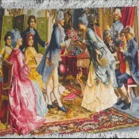 تابلو فرش دست بافت شاعر جوان