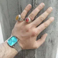 دو عدد انگشتر نقره