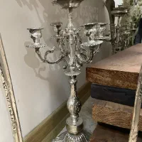 آیینه و شمعدان برنجی|بوفه، ویترین، کنسول|تهران, شهرک آزمایش|دیوار