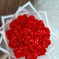 سفارش انواع گل روبانی و جا سویچی مکرومه ای|گل مصنوعی|سنندج, |دیوار