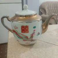 قوری طلاکوب دکوری،گلاب پاس وگرسوزنفتی ژاپنی|کلکسیون اشیاء عتیقه|بردسکن, |دیوار