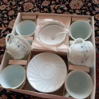 فروش دو دست فنجان و قند دان|ظروف سرو و پذیرایی|صدرا-فارس, فاز ۲|دیوار