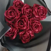 گل جاودان روبانی و پروانه ای