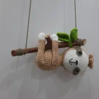 عروسک بافتنی خرس تنبل|اسباب‌‌بازی|مبارکه, |دیوار