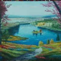 تابلو نقاشی رنگ روغن کار دست|تابلو، نقاشی، عکس|مشهد, ده دی|دیوار