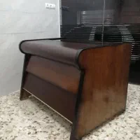 میز اداری مدیریتی قهوه ای چرمی