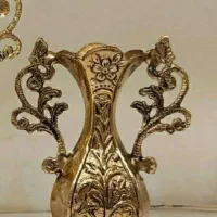 گلدان و ساعت برنجی