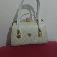 کیف دستی سفید نو عروس خانم ها