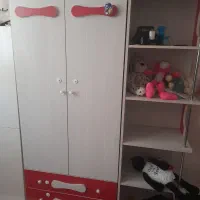 سرویس تخت کودک  با کمد و ویترین
