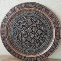 سینی مسی قدیمی|صنایع دستی و سایر لوازم تزئینی|تهران, مدائن|دیوار