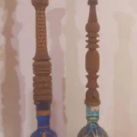 قلیان چوب گردو با تنگ شیشه