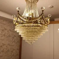 لوستر برنجی آب طلا