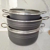 قابلمه ۳ عدد|ظروف پخت‌وپز|فلاورجان, |دیوار