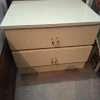 دو عدد پاتختی رنگ استخونی