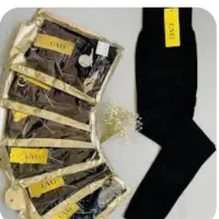 لگ ورزشی زنانه مشکی خزدار وساده