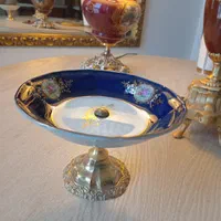 ظرف شیرینی خوری پایه برنج  خارجی  طول ۱۲ سانت