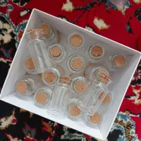 شیشه گیفت با درب چوب پنبه