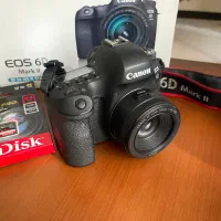 دوربین 6d mark ll با لنز فیکس و رم 64G