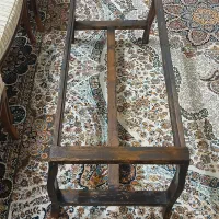 میز جلومبلی وقرقره چوبی روسی گلدان چوبی|مبلمان خانگی و میز عسلی|تهران, امام زاده عبدالله|دیوار