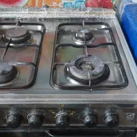 اجاق گاز 4 شعله فردار استیل با جوجه گردان